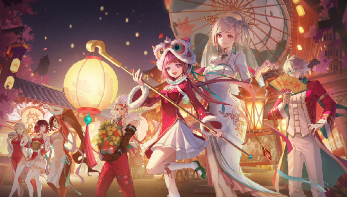 天龙八部私服道士招两个白虎